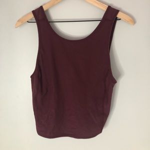 Lululemon Crop top with open back